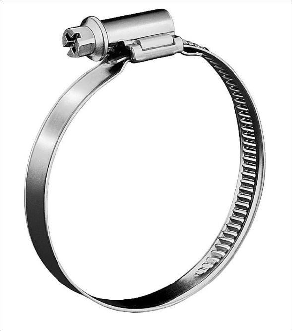 METAL Zip ties,   for 2" hoses