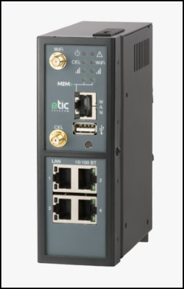 ETIC wifi router, WIFI+4G, RAS-ECW-400-LW