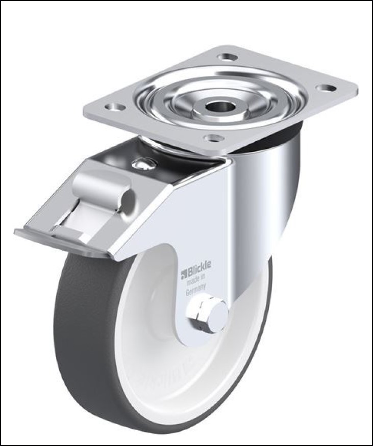 BLICKLE Steel swivel castor, L-POTH 160G-FI