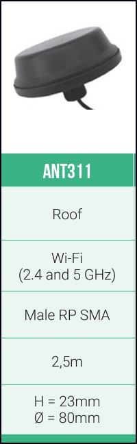 ETIC ANT311, Roof Wi-Fi antenna + 2,5m cable