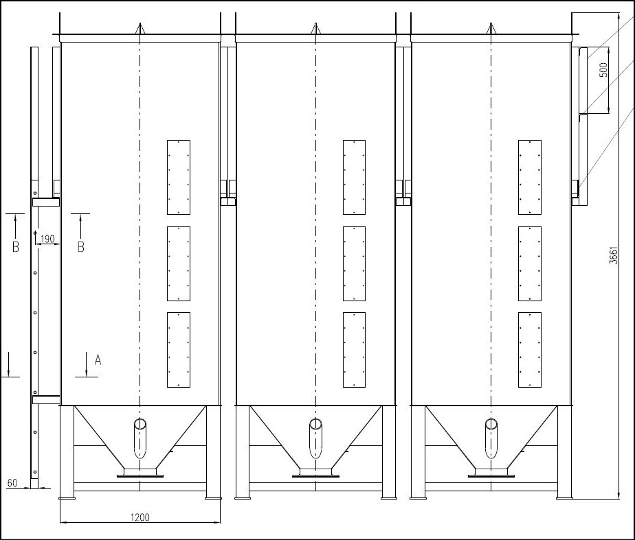 METAL SILO, "Big", 3,65m tall